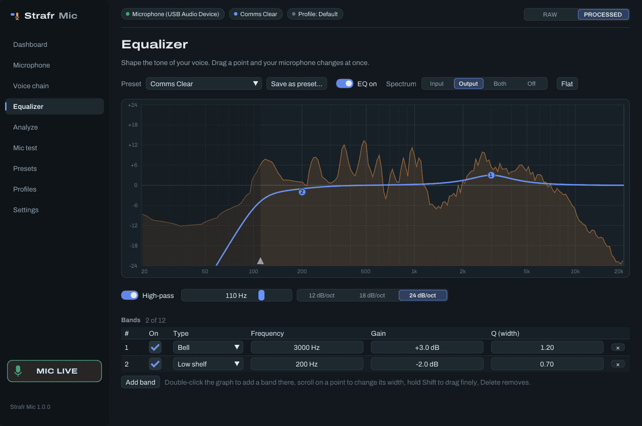 Strafr Mic: Equalizer